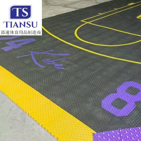 20'X20' Free Sample Basketball Court Floor Antislip DIY Your Backyard Court Outdoor Interlocking Basketball Court Flooring Tiles